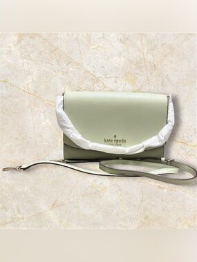 Kate Spade Carson Convertible Crossbody Sage Green NWOT
